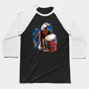 Eagle And Drum Baseball T-Shirt